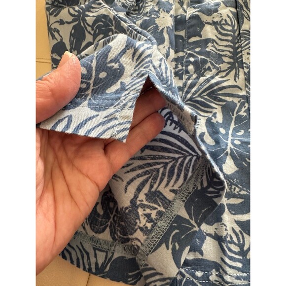 Small girl’s stamped light weight tropical drawstring skirt - Picture 7 of 8